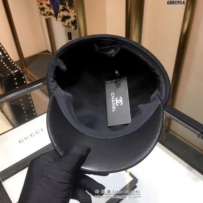 CHANEL香奈兒 2018秋冬南瓜貝蕾帽 6881914 LLWJ5489